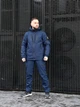 Мужской зимний костюм Softshell на флисе водостойкий и утепленный с липучкой под шеврон Куртка и Штаны Reef Intruder XL Темно Синий - изображение 1