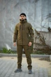 Мужской зимний костюм Softshell на флисе водостойкий и утепленный с липучкой под шеврон Куртка и Штаны Reef Intruder XL Койот - изображение 1