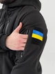 Мужской зимний костюм Softshell на флисе водостойкий и утепленный с липучкой под шеврон Куртка и Штаны Reef Intruder М Черный - изображение 6