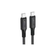 Дата кабель USB-C to USB-C 1.2m 3A 60W silicone black Acefast (6974316284161) - изображение 1