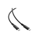 Дата кабель USB-C to USB-C 1.2m 3A 60W silicone black Acefast (6974316284161) - изображение 3