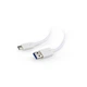 Дата кабель USB 3.0 AM to USB-C 0.1m Cablexpert (CCP-USB3-AMCM-W-0.1M) - зображення 1