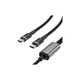 Дата кабель USB-C to 2xUSB-C 1.2m 100W nylon black Acefast (6974316285120) - изображение 3
