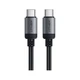 Дата кабель USB-C to USB-C 1.2m 3A aluminum alloy C20-03 Black Acefast (6974316283775) - зображення 1