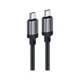 Дата кабель USB-C to USB-C 1.2m 3A aluminum alloy C20-03 Black Acefast (6974316283775) - зображення 2
