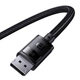 Кабель Baseus High Definition Series Adapter Cable DP to DP 8K 2m Black B00633706111-02 - зображення 4
