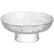 Фруктовница на ножке Ice Textured 20 см с ледяной текстурой стекла Yiwu HP-34-89 5265770 - изображение 1