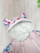 Детский зимний комбинезон на 0-3 мес. 68-74см из плащёвки, с ушками мишки. Единорог - изображение 3