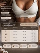 Безшовний бюстгальтер топ Free Bra XL 75A/75B/80A/80B, жіночий анатомічний ліф бра без кісточок у рубчик зі знімними вкладишами, Білий (молочний) 515942374 - зображення 3