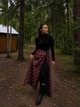 Юбка - баска One size, Бордовый (454) - изображение 1