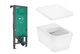 Унитаз подвесной Hansgrohe EluPura Q с инсталляцией iFrame 60301100 - изображение 1