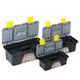 Комплект ящиков для инструментов 3 шт INTERTOOL BX-0303 (ВХ-0310 10"/ВХ-0312 12"/ВХ-0314 14") набор сундука для мастера для бит насадок и других инструментов 3 контейнера Черный с серым желтым - изображение 5