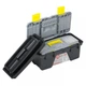 Комплект ящиков для инструментов 3 шт INTERTOOL BX-0303 (ВХ-0310 10"/ВХ-0312 12"/ВХ-0314 14") набор сундука для мастера для бит насадок и других инструментов 3 контейнера Черный с серым желтым - изображение 8