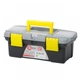 Комплект ящиков для инструментов 3 шт INTERTOOL BX-0303 (ВХ-0310 10"/ВХ-0312 12"/ВХ-0314 14") набор сундука для мастера для бит насадок и других инструментов 3 контейнера Черный с серым желтым - изображение 12