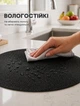 Сервировочная салфетка круглая 40 см черная подставка под горячее на стол влагонипроницаемая - изображение 8