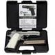Стартовый пистолет Kuzey Arms 911-SX#3 Shiny Chrome Plating/White Grips - изображение 2