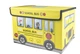 Коробка складна для зберігання речей і іграшок School Bus 37x25x25 см Yellow - зображення 1