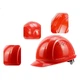 Захисна каска Honeywell, L99S HDPE, вогнестійка та стійка до низьких температур, високоякісний шолом для електротехніки на будівельному майданчику, стійкий до ударів та пошкоджень, червоний, дихаючий, 1 шт. - зображення 3