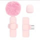 Беспроводной петличный микрофон для смартфона Android Wireless Lavalier Type-C Lightning Розовый - изображение 1