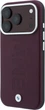 Etui plecki BMW Sign Centered Deboss MagSafe do Apple iPhone 17 Pro / 18 Pro Burgundy (BMHMP18L26SWOWMR) - obraz 2