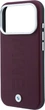 Etui plecki BMW Sign Centered Deboss MagSafe do Apple iPhone 17 Pro / 18 Pro Burgundy (BMHMP18L26SWOWMR) - obraz 6