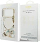 Etui plecki Guess IML Glitter Flowers Triangle MagSafe do Apple iPhone 17 Pro / 18 Pro White (GUHMP18LHFLPEDH) - obraz 8
