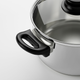 Набор кастрюль, 3 шт, стекло/нержавеющая сталь, IKEA Annons 902.074.02 - изображение 3
