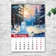Календарь А3 перекидной настенный ПРИРОДА АКРИЛ 13 листов ENTERSTORE (art. 250133) - изображение 2