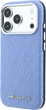 Etui plecki Karl Lagerfeld Grained Allover Logo Metal Elongated MagSafe do Apple iPhone 17 Pro / 18 Pro Light Blue (KLHMP18LPSKLFOFB) - obraz 4