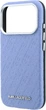Etui plecki Karl Lagerfeld Grained Allover Logo Metal Elongated MagSafe do Apple iPhone 17 Pro / 18 Pro Light Blue (KLHMP18LPSKLFOFB) - obraz 6