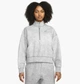 Спортивная кофта женская Nike Forward Jacket Women's 1/4-Zip Jacket DQ6999-084 XS Серая - изображение 1