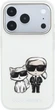 Etui plecki Karl Lagerfeld IML Karl&Choupette Bodies Sketch Print MagSafe do Apple iPhone 17 Pro / 18 Pro Beige (KLHMP18L6HKCIDE) - obraz 3