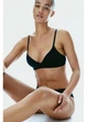 Бюстгальтер женский H&M черный хлопковый мягкий без косточек с формованными чашками 75A (1208310) - изображение 1