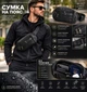 Чоловіча шкіряна поясна сумка Filippini чорна 35-14-10 - изображение 1