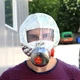 Маска противогаз для захисту від хімічних речовин із фільтром Fire mask протипожежна маска на 30 хвилин панорамний респіратор - зображення 2