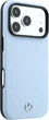 Etui plecki Mercedes-Benz Leather Semi Wrap Wood Effect MagSafe do Apple iPhone 17 Pro / 18 Pro Light Blue (MEHMP18L25PFWWPB) - obraz 4