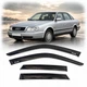 Дефлектори вікон вітровики Audi A6 (C4) Седан 1990-1997 Скотч 3M Voron Glass - изображение 1