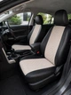 Чехлы на сиденья FIAT Tipo (II) (Фиат Типо II), универсальные, экокожа + алькантара, комплект, бежевые - изображение 1