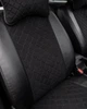 Чехлы на сиденья FIAT Tipo (II) (Фиат Типо II), универсальные, экокожа + алькантара, комплект, черные - изображение 3
