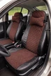 Чехлы на сиденья FIAT Tipo (II) (Фиат Типо II), универсальные, экокожа + алькантара, комплект, коричневые - изображение 2