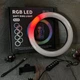 Кольцевая светодиодная лампа RGB LED RING MJ26 26 см с держателем телефона (2209) - изображение 6