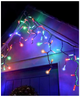 Гирлянда бахрома уличная 5x0.6м 140 LED мерцание черный каучук для улицы SQ-26893 - изображение 4