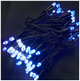 Уличная светодиодная гирлянда 10м 100LED 220V черный каучук динамический режим IP68 сине-белый SQ-27340 - изображение 9