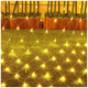 Гирлянда сетка светодиодная 2x1,5м 160LED 220V черный шнур 8 режимов теплый белый IP44 SQ-27293 - изображение 4