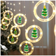 LED гирлянда штора 10шт 2,5х0,7м USB теплый белый IP44 для декора помещений SQ-27367 - изображение 2