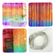 Умная гирлянда штора 300 LED 3x3м RGB USB 5В 1Вт IP44 для интерьера и улицы модель Роса SQ-26692 - изображение 10