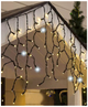 Гирлянда бахрома уличная 5x0,6м 140 LED черный каучук теплый белый мерцание IP44 SQ-26892 - изображение 2