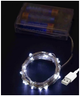 Светодиодная гирлянда 30 LED 3м холодный белый IP44 батарейки USB статический режим Роса SQ-26660 - изображение 2