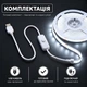 Світлодіодна LED COB стрічка 3 метри із кнопкою USB 5V, білий холодний, світильник для підсвічування кухні шаф, 6000K - зображення 2