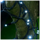 Уличная светодиодная гирлянда 20 м 200 LED черный провод IP65 белый свет для праздников SQ-26122 - изображение 1